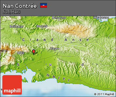 Physical Map of Nan Contrée