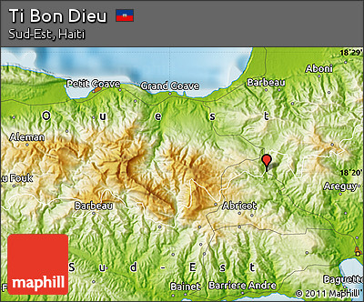 Physical Map of Ti Bon Dieu