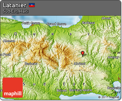 Physical Map of Latanier