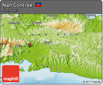 Physical Map of Nan Contrée