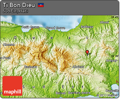 Physical Map of Ti Bon Dieu