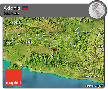 Satellite Map of Adonis