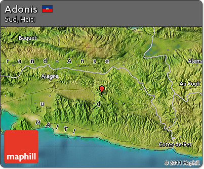 Satellite Map of Adonis