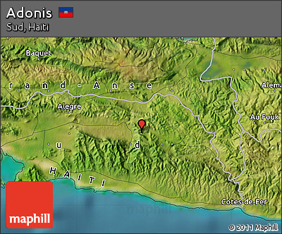 Satellite Map of Adonis