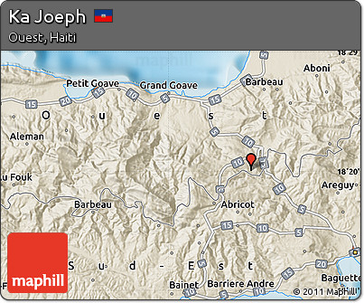 Shaded Relief Map of Ka Joeph