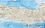 Shaded Relief Map of the area around 18° 21' 26" N, 73° 1' 30" W