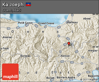 Shaded Relief Map of Ka Joeph
