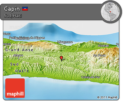 Physical Panoramic Map of Capin