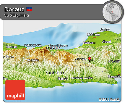Physical Panoramic Map of Docaut