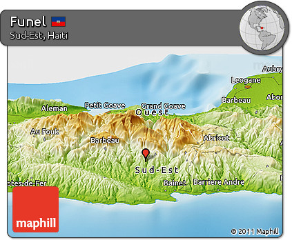 Physical Panoramic Map of Funel