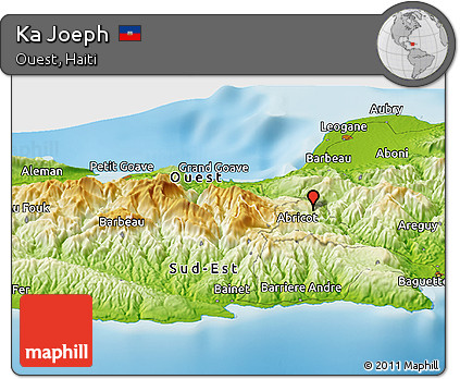 Physical Panoramic Map of Ka Joeph