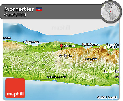 Physical Panoramic Map of Mornertier