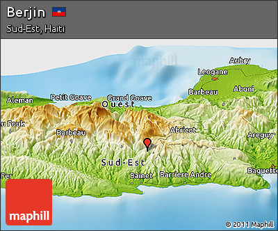 Physical Panoramic Map of Berjin