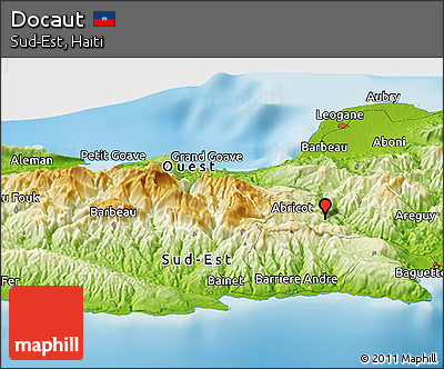 Physical Panoramic Map of Docaut