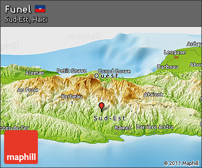 Physical Panoramic Map of Funel