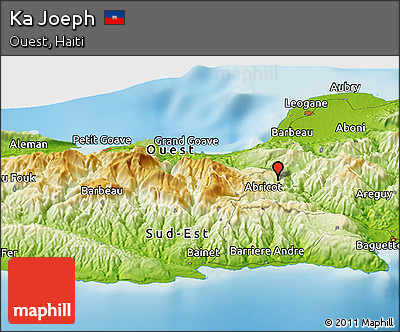 Physical Panoramic Map of Ka Joeph