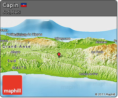 Physical Panoramic Map of Capin