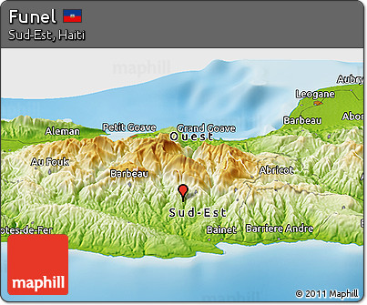 Physical Panoramic Map of Funel