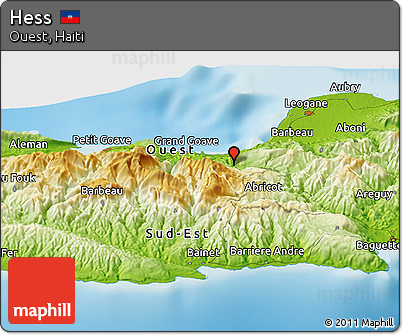Physical Panoramic Map of Hess
