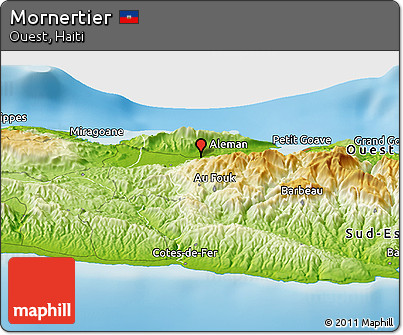 Physical Panoramic Map of Mornertier