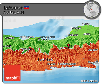 Political Panoramic Map of Latanier