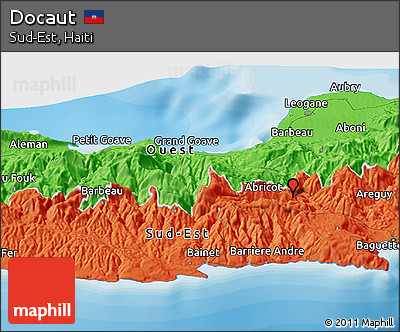Political Panoramic Map of Docaut