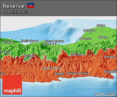 Political Panoramic Map of Réserve