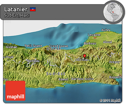 Satellite Panoramic Map of Latanier