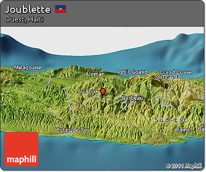 Satellite Panoramic Map of Joublette