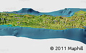 Satellite Panoramic Map of Les Palmes