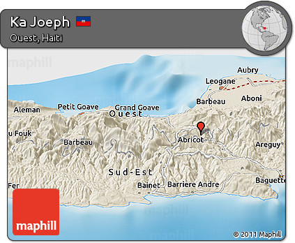 Shaded Relief Panoramic Map of Ka Joeph