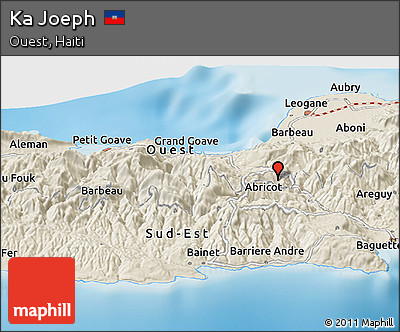 Shaded Relief Panoramic Map of Ka Joeph