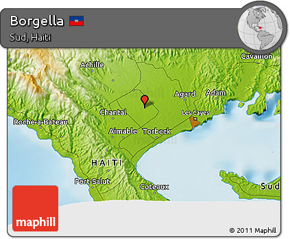 Physical 3D Map of Borgella