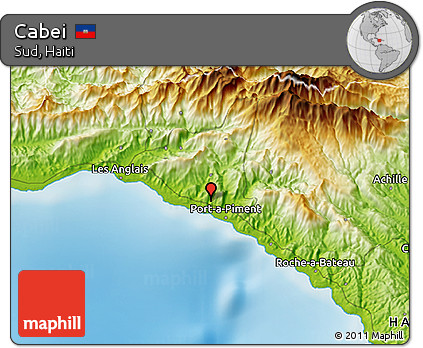 Physical 3D Map of Cabei