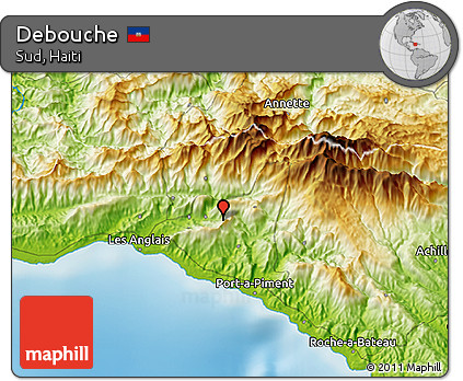 Physical 3D Map of Debouche