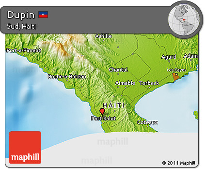 Physical 3D Map of Dupin