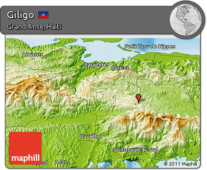 Physical 3D Map of Giligo