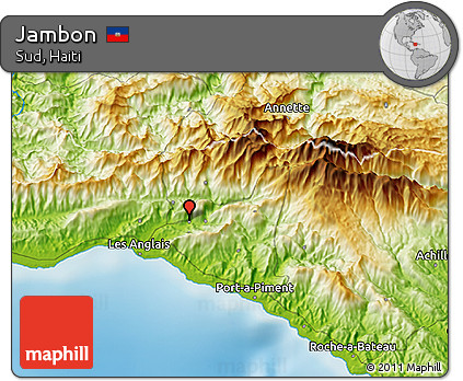 Physical 3D Map of Jambon