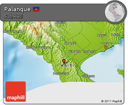 Physical 3D Map of Palanque