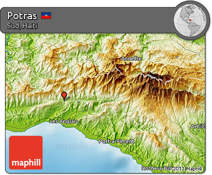 Physical 3D Map of Potras