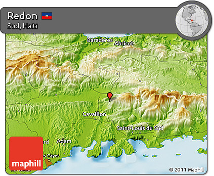 Physical 3D Map of Redon