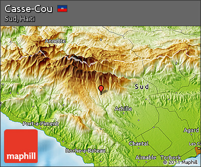 Physical 3D Map of Casse-Cou
