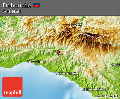 Physical 3D Map of Debouche