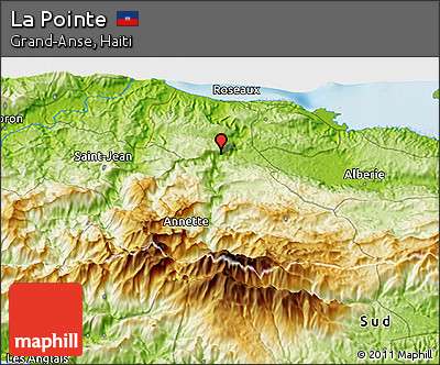 Physical 3D Map of La Pointe