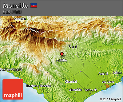 Physical 3D Map of Monville