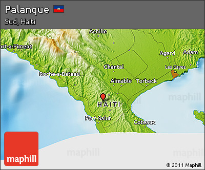 Physical 3D Map of Palanque