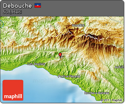 Physical 3D Map of Debouche