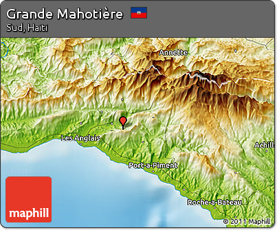 Physical 3D Map of Grande Mahotière