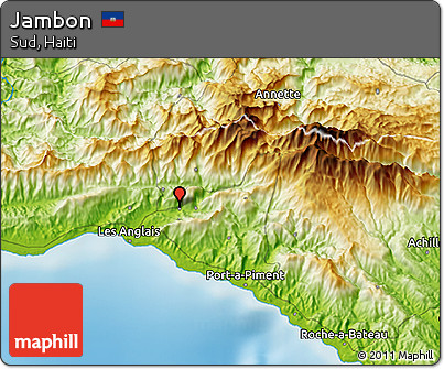 Physical 3D Map of Jambon