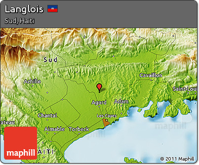 Physical 3D Map of Langlois